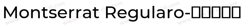 Montserrat Regularo字体转换